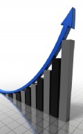 Dramatic growth of compound interest.